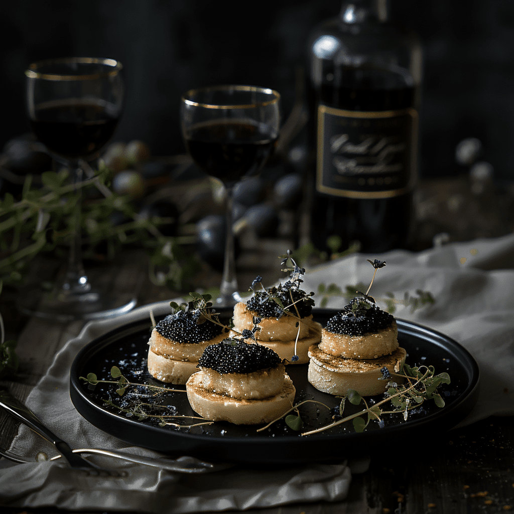 SocialHype_imagine_prompt_caviar_served_on_blinis_with_micro__492777d7-06b1-42b6-ae7e-22378d9adee9_3